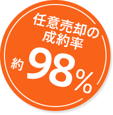 任意売却の成約率約98%